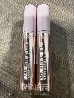 2 x Hard Candy Plumping Serum Lip Gloss 1411 Max Pout Clear 2.95 ml NEW